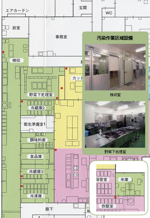 汚染作業区域